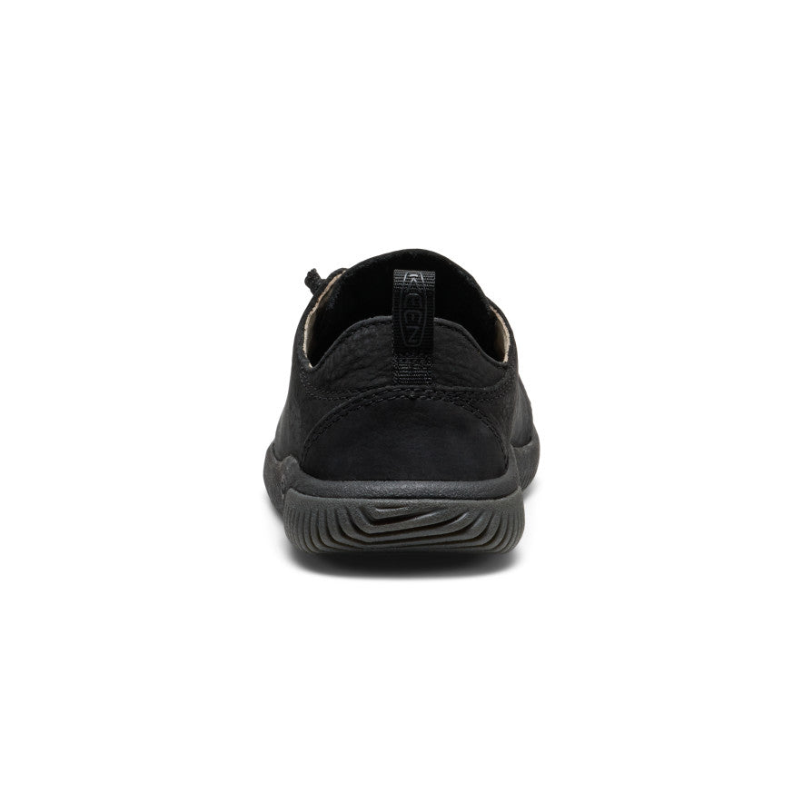 Big Kids' KNX Leather Sneaker Triple Black | Kenn On Sale