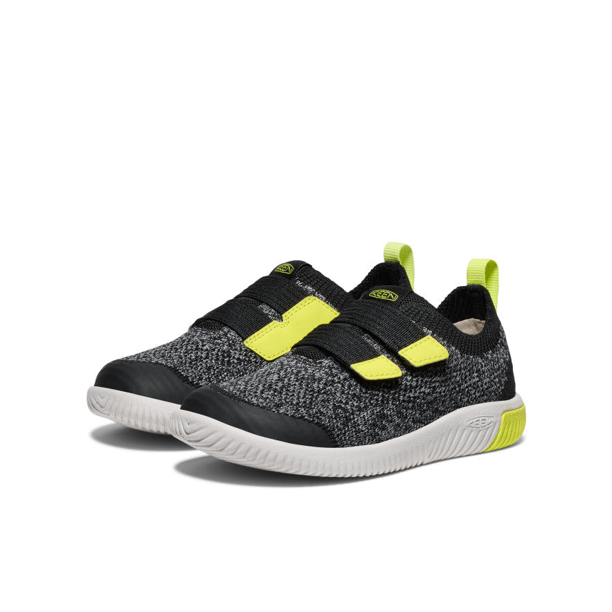 Little Kids' KNX Knit Double Strap Black/Evening Primrose | Kenn On Sale