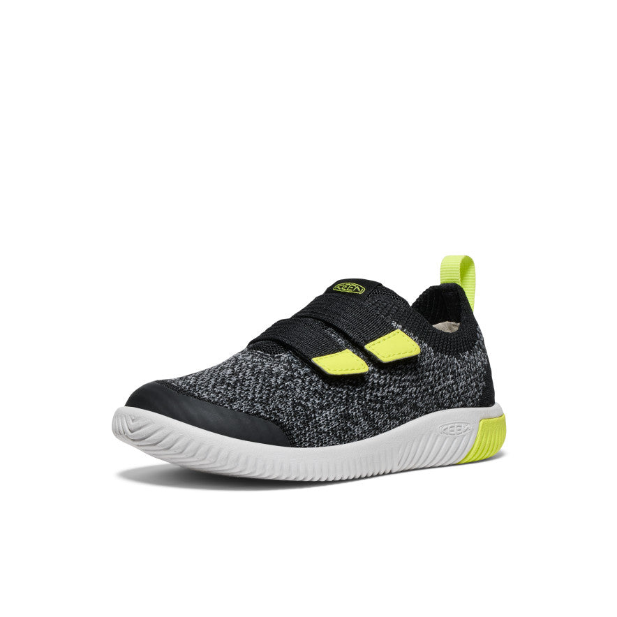 Little Kids' KNX Knit Double Strap Black/Evening Primrose | Kenn On Sale