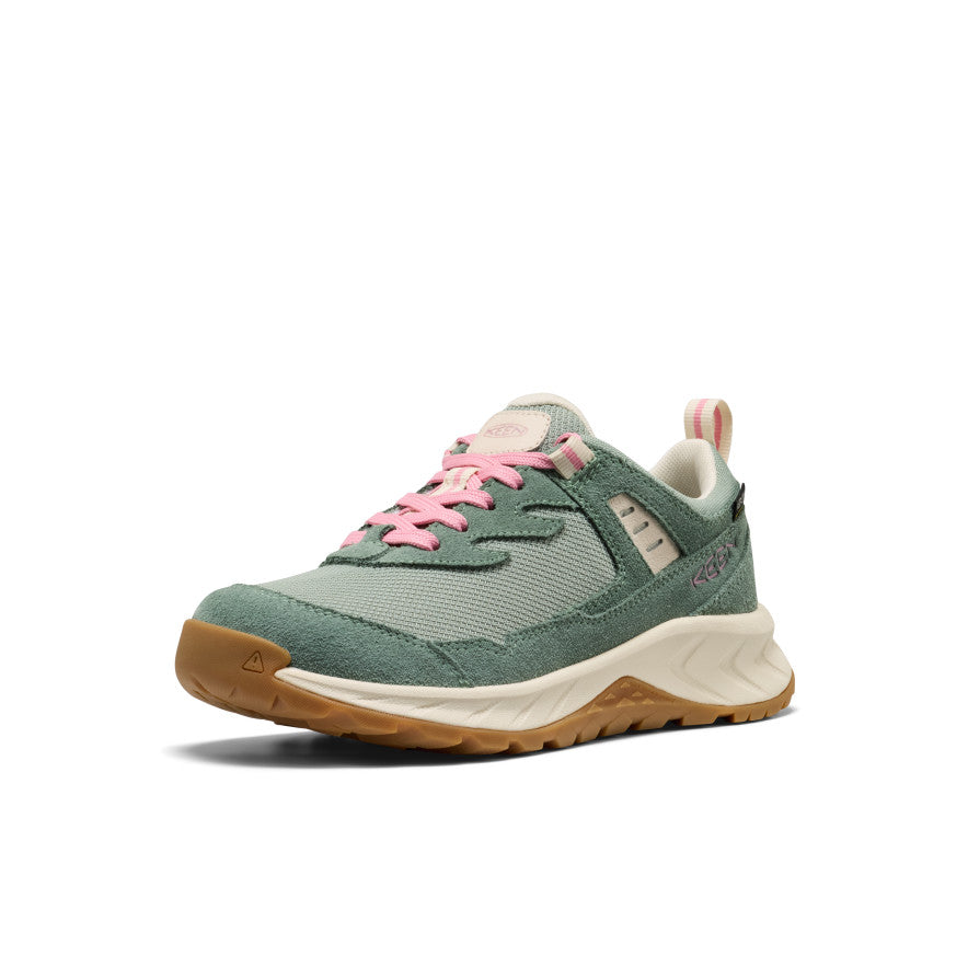Big Kids' Hightrail Waterproof Hiking Shoe Lily Pad/Cashmere Rose / Keen Sale