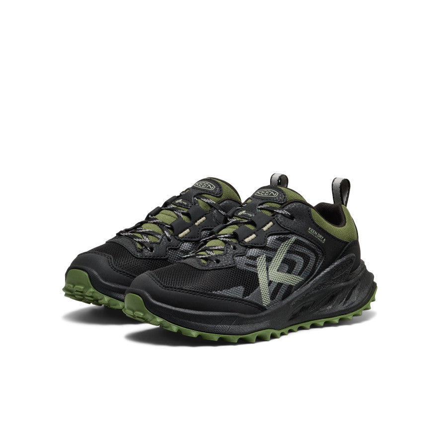 Big Kids' Zionic Waterproof Shoe Black/Bronze Green / Keen Sale