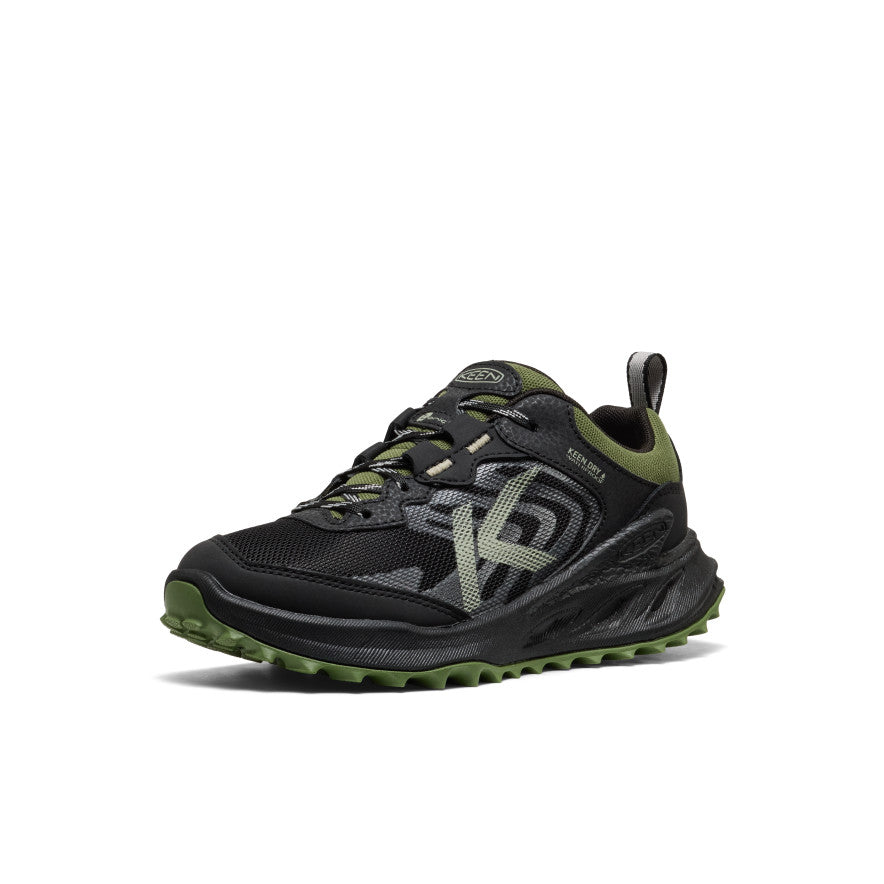 Big Kids' Zionic Waterproof Shoe Black/Bronze Green / Keen Sale