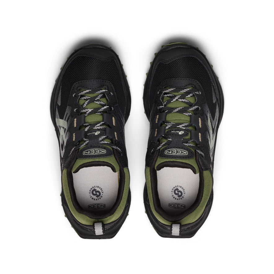 Big Kids' Zionic Waterproof Shoe Black/Bronze Green / Keen Sale