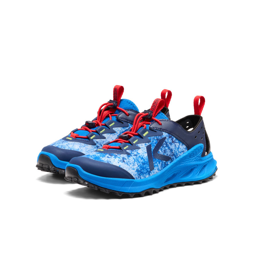 Big Kids' Zionic ADV Sandal Precious Blue/Racing Red / Keen Sale