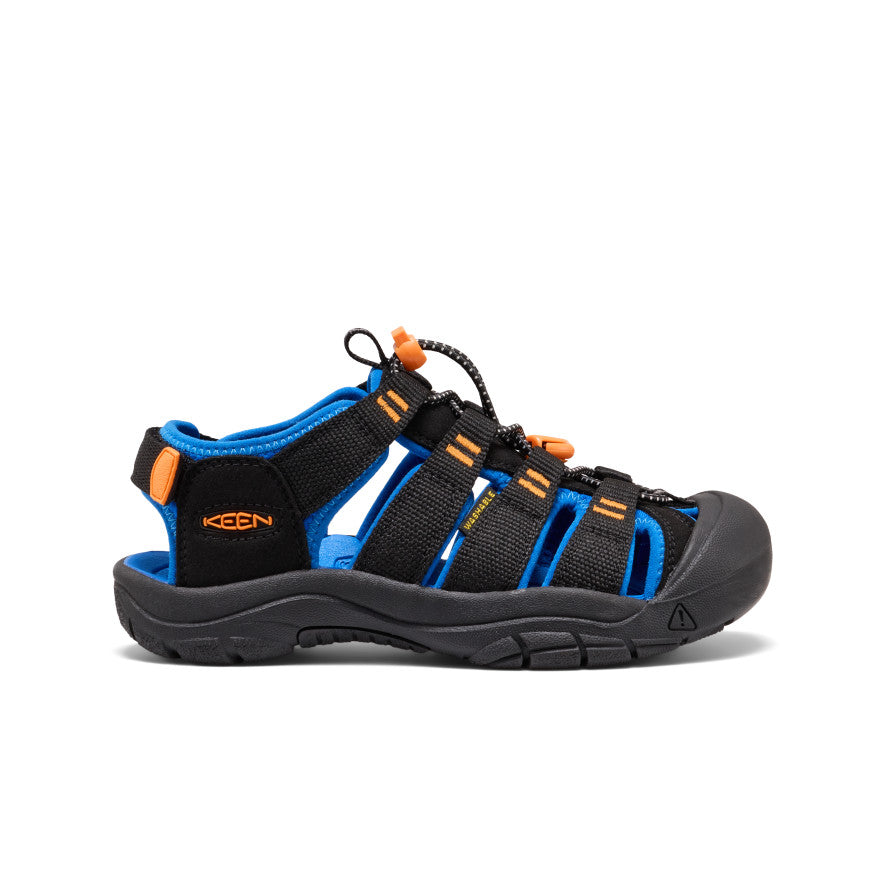 Big Kids' Newport Boundless Sandal Black/Precious Blue | Kenn On Sale