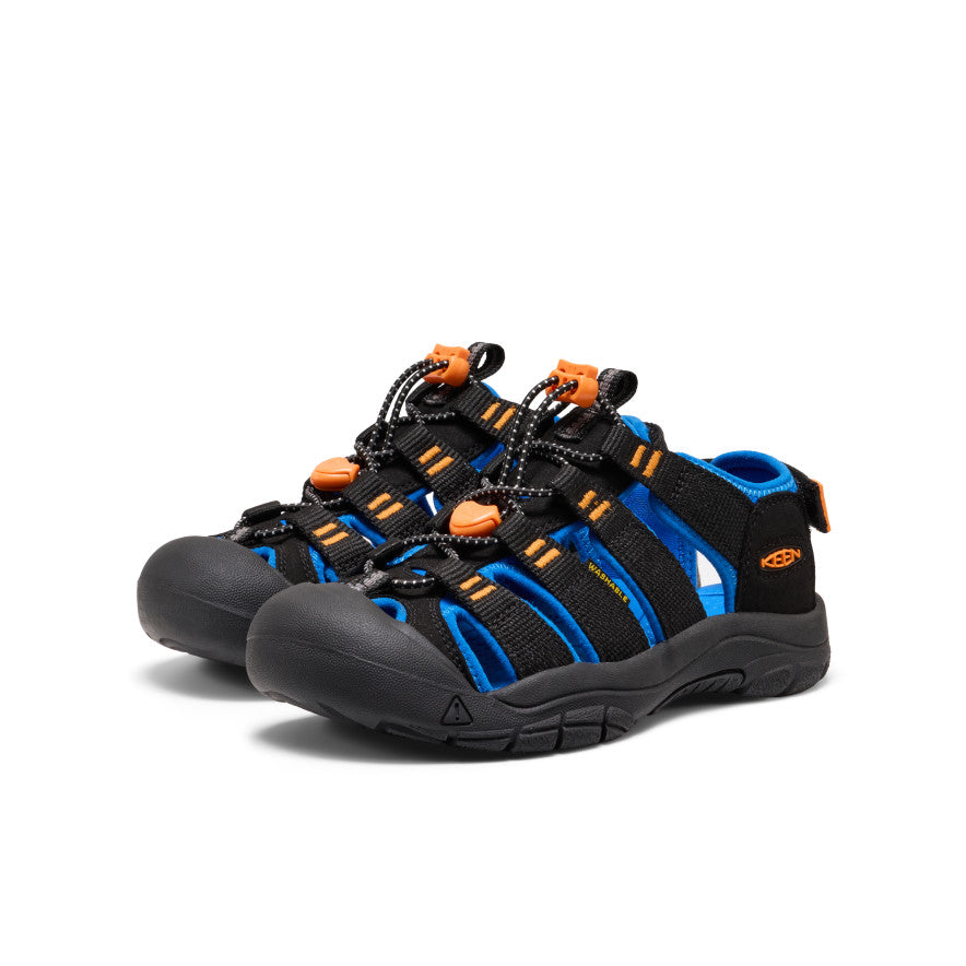 Big Kids' Newport Boundless Sandal Black/Precious Blue | Kenn On Sale